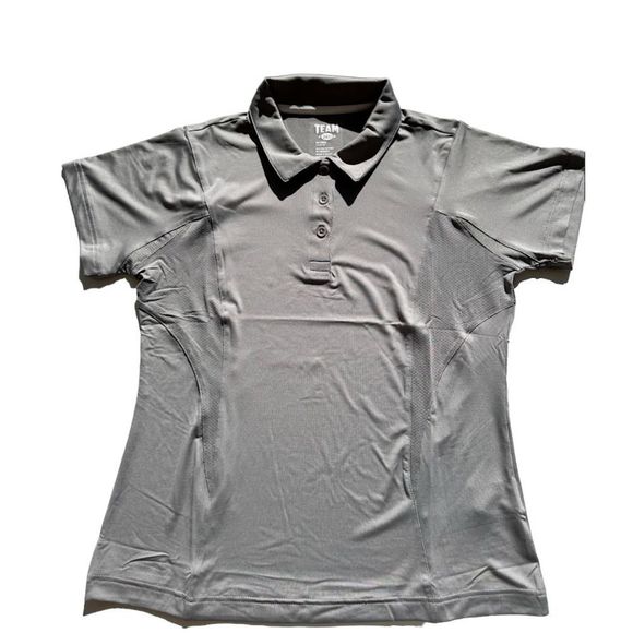 Team 365 Womens Charger Poly Polo T Shirt Sport Graphite Size S - Picture 1 of 4